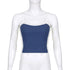 Sleeveless Knitted Crop Tops Green Sexy Basic Patchwork 2023 Summer Casual Cami Backless Y2k Vintage Tank Top Women